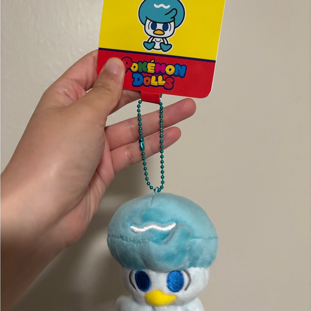 Pokemon Center Poke Doll Quaxly Quass Plush Keychain 4” Mini Stuffed Toy
